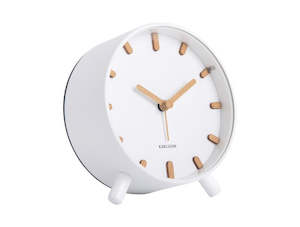 Alarm Clocks: Grace Alarm Clock - White