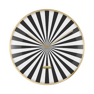 Candy Swirl Wall Clock - Black