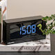 Boxed LED Alarm/Table Clock - Black
