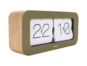 Table Clock: Flip Matiz - Moss Green
