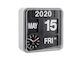 Mini Flip Clock - Silver