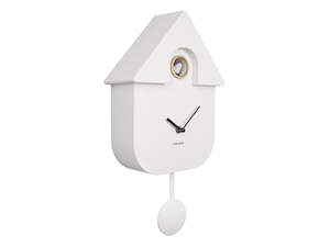 Cuckoo Clocks: Modern Cuckoo Clock - White [PRE-ORDER JULY]