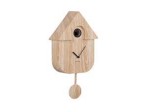 Cuckoo Clocks: Modern Cuckoo Clock - Light Wood [PRE-ORDER JULY]