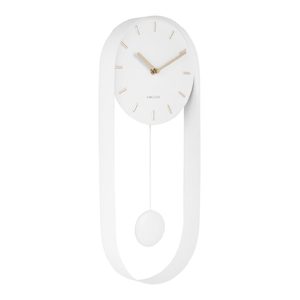 Pendulum Clocks: Charm Pendulum Clock - White
