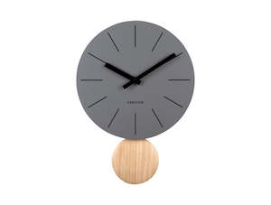 Arlo Pendulum Clock - Dark Grey