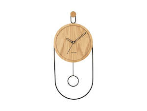 Swing Pendulum Clock - Light Wood