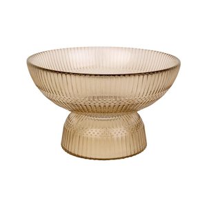 Glass Posh Bowl - Medium Sand