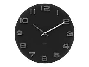 Vintage Round Wall Clock - Black