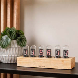 Cathode Clock - Wood