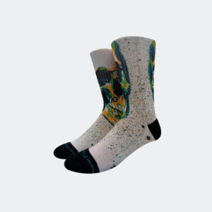 Socks: Stance x Mark Oblow Crew Socks – Mo Skull