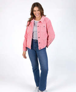 Elm Fleur Cord Jacket - Charm Pink