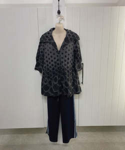 L S Collection Short Jacket - Chocolate/Black