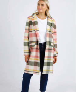 Elm Blanche Check Coat - Lilac Check