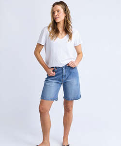 Shorts: Elm Macie Denim Shorts - Blue