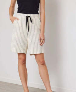 Shorts: Duo Vine Shorts - Oat Stripes