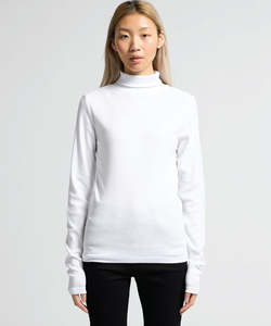 AS Colour Turtle Neck Top - White
