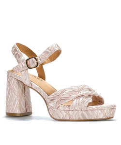 Sandals: Bresely Starlit Heel - Peach