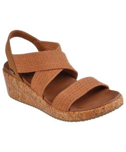 Sandals: Skechers Arch Fit Beverlee - Tan
