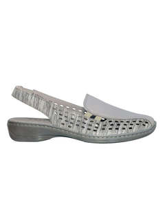 Sandals: Cassini Mot Sling Back Sandal Vapor Metal Pond