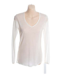 Essentials: Zenza Long Sleeve Fine Gage Merino Top V Neck Toi Toi