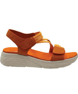Shoes: Cassini Menova Sandal - Orange