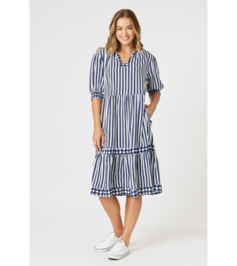 Products: Harlequin stripe tier dress - Dresses : Gaby's Warkworth - THREADZ H25