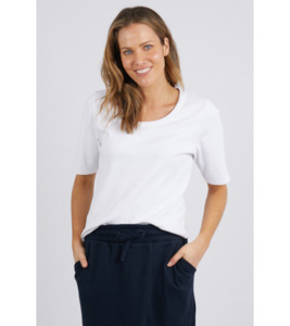 Products: Rib scoop tee - Tops : Gaby's Warkworth - ELM H23