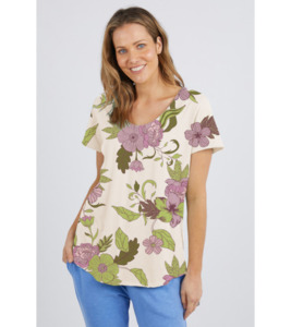 Emmeline V tee - Tops : Gaby's Warkworth - ELM H23