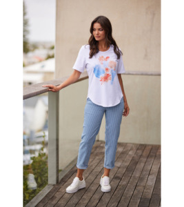 Dylan tee - Tops : Gaby's Warkworth - NEWPORT H23