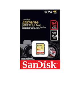 SanDisk Extreme 64GB UHS-I SDXC Memory Card