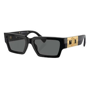 Mens Sunglasses: Versace VE4459 GB1/87 Sunglasses - Black Frame, Dark Grey Lens