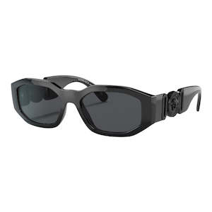 Mens Sunglasses: Versace VE4361 536087 Sunglasses - Black Frame, Dark Grey Lens