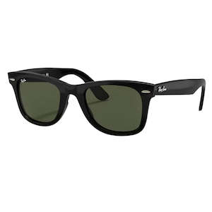 Ray-Ban Wayfarer RB4340 601 - Black Frame with Green Lens