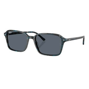 Mens Sunglasses: Ray-Ban Raimond RB2231 1417R5 - Transparent Fantasy Blue/Grey Frame, Blue Lens