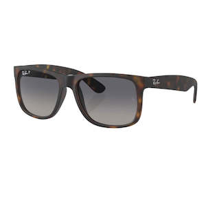 Ray-Ban Justin RB4165 865/8S - Havana Frame, Blue Polarized Lens