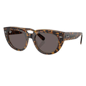 Unisex Sunglasses: Ray-Ban Doreen RB2286 1292B1 - Havana Transparent Brown Frame, Dark Grey Lens
