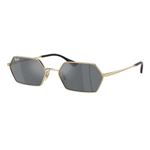 Ray-Ban Yevi RB3728 92136V 58 Light Gold Frame, Dark Grey Lens