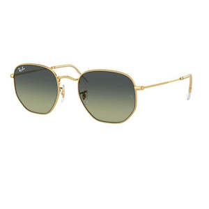 Ray-Ban Hexagonal RB3548 001/BH 51 Arista Gold Frame, Green Vintage Lens