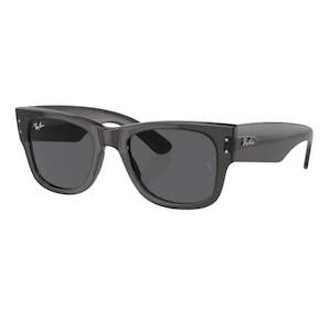 Ray-Ban Mega Wayfarer RB0840S 1406B1 - Transparent Black with Grey Lens