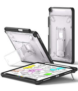 Ipads Cases: iPad Air 11" (M3/M2/4th/5th) Fusion Sketch Stand Black Case by Ringke