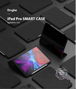 Ipads Cases: Apple iPad Pro 2020 (12.9") Smart Magnetic Flip Gray Case By Ringke