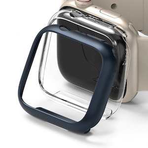 Apple Watch Series 9/8/7 (41mm) Slim Clear and Blue Case By Ringke