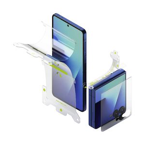 Mobile Phone Accessories: Galaxy Z Flip 7 3-in-1 Protector Pro Film + Hinge by Ringke