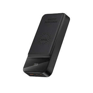 PROMATE 20000mAh Wireless Charging Power Bank with LED Display