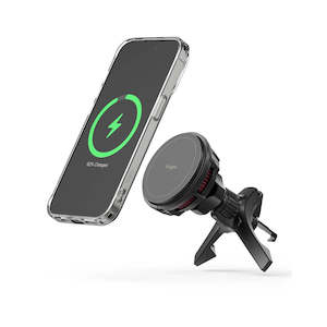 Mobile Phone Car Holder: Ringke Peltier Magnetic Car Charger Mount Black