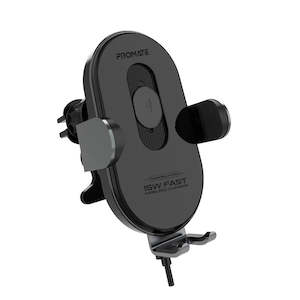 Mobile Phone Car Holder: PROMATE 15W Smart Wireless Car Phone Charger with Automatic AC