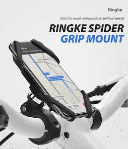 Mobile Phone Car Holder: Ringke Spider Grip Mount for Bike