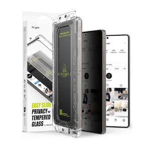Mobile Phone Screen Protectors: Galaxy S25 Ultra Screen Protector Easy Slide Privacy Tempered Glass 2 pack