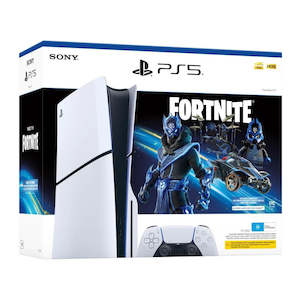 Gaming: PS5 PlayStation 5 Slim 1TB Console Fortnite Cobalt Star Bundle
