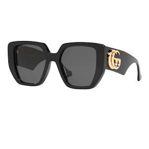 Gucci Sunglasses: Gucci GG0956S 003 Women’s Sunglasses - Black Frame, Grey Lenses